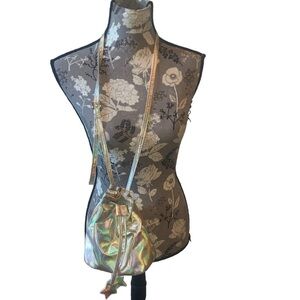 Gold Bucket Bag Purse Small